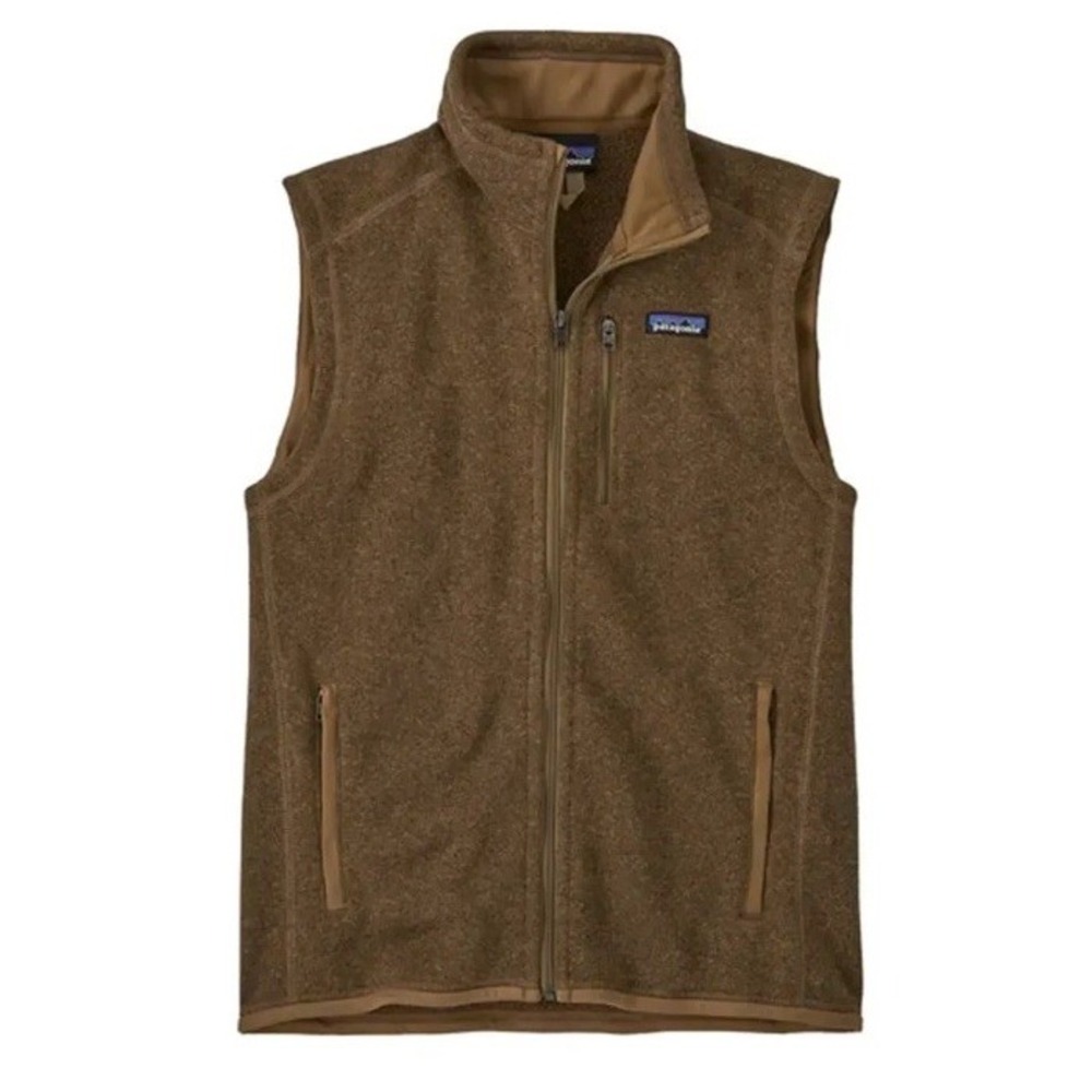 Patagonia Vest Men's Better Sweater Fleece Medium Full Zip Brown
